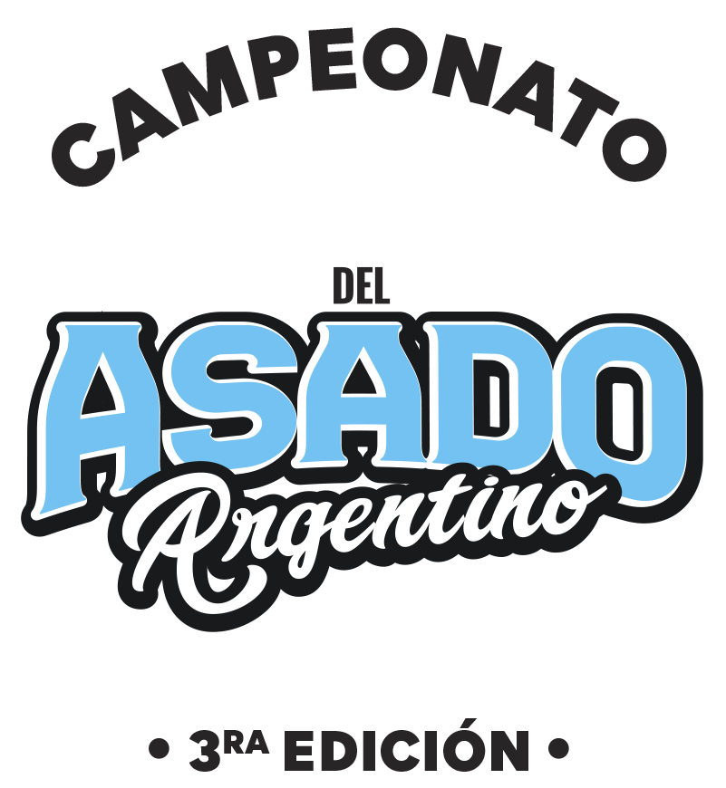 logo asado argentino fondo amarillo